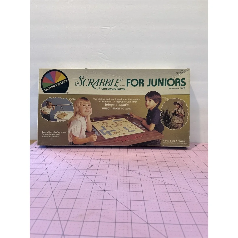 Scrabble Crossword For Juniors 1982 Selchow & Righter Edition 5 No. 18‎